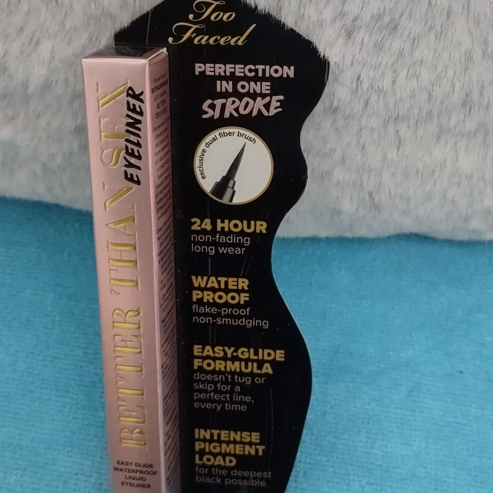 NEW Too Faced Better Than Sex Liquid Eyeliner  Deepest Black Waterproof